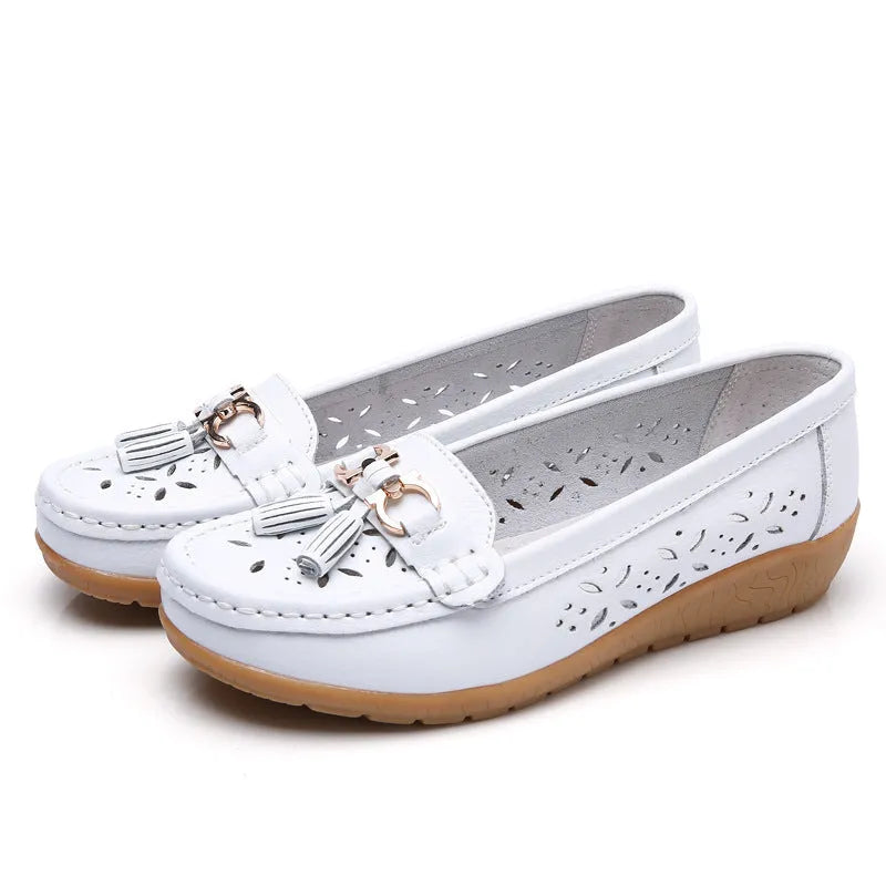 damesmocassin van heel soepel leer - Absoluut Comfort & Gegarandeerde Elegantie