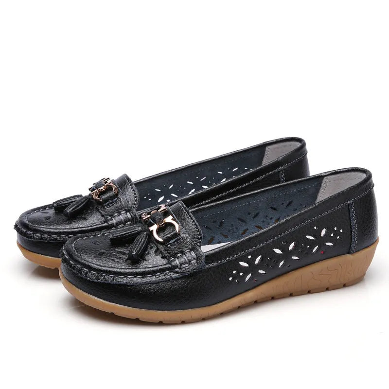 damesmocassin van heel soepel leer - Absoluut Comfort & Gegarandeerde Elegantie