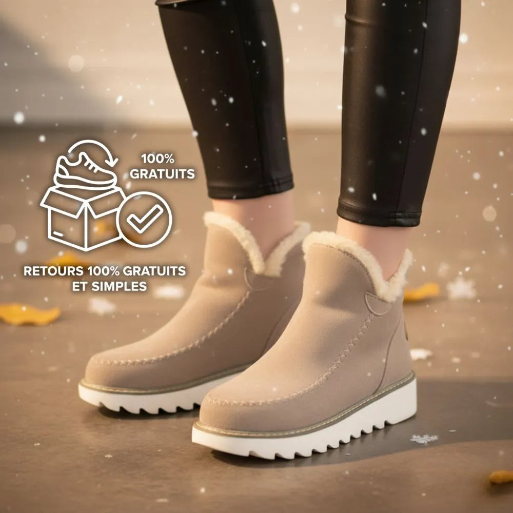 Dames suède enkellaarzen antislip – Ongeëvenaard comfort en stijl!
