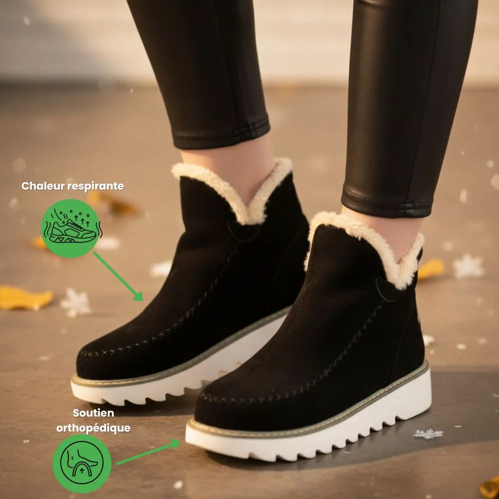 Dames suède enkellaarzen antislip – Ongeëvenaard comfort en stijl!