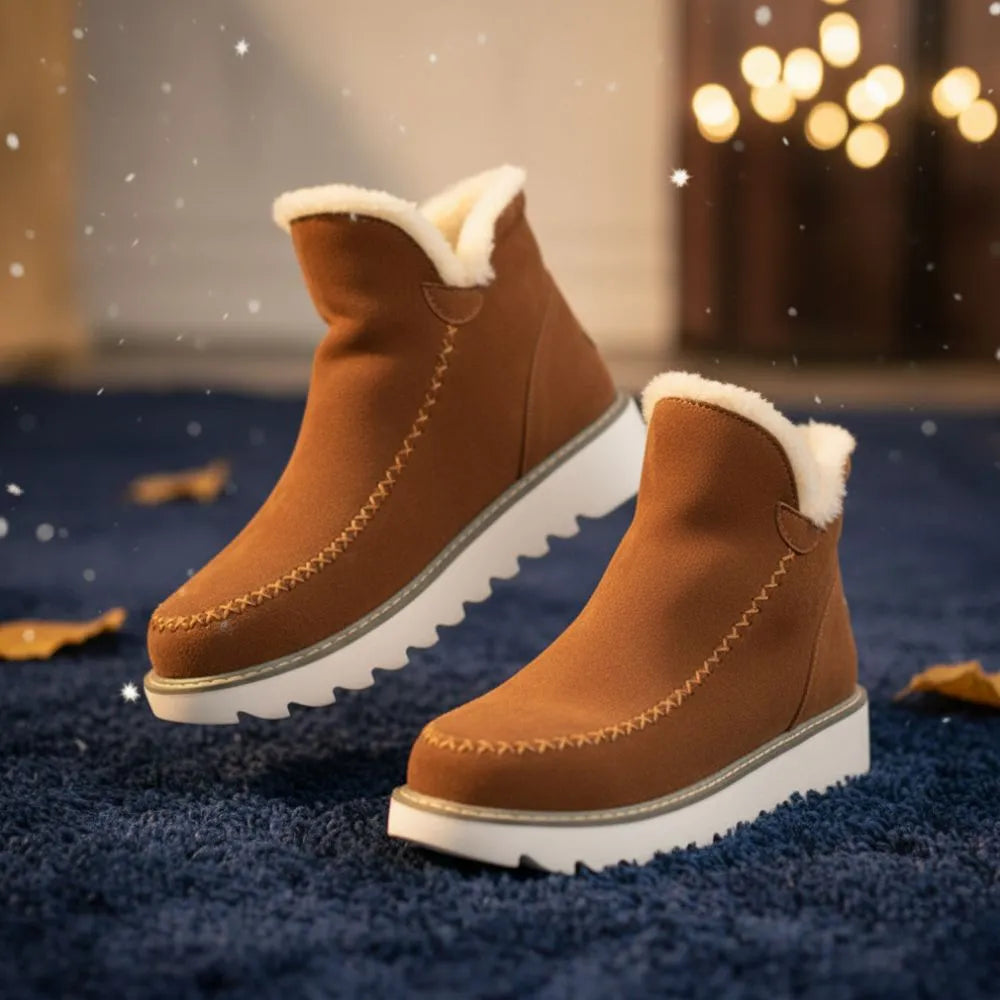 Dames suède enkellaarzen antislip – Ongeëvenaard comfort en stijl!