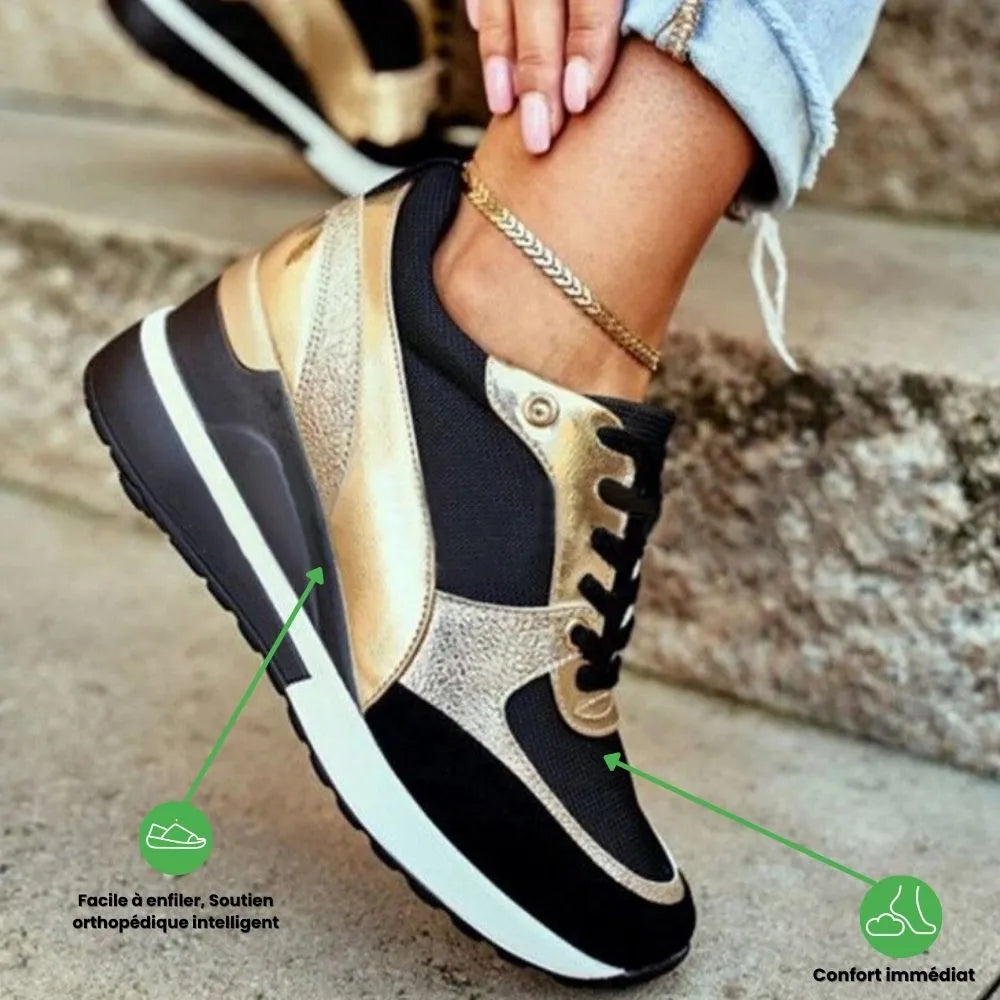 Orthopedische damessneaker met hak | Moderne elegantie & optimaal comfort