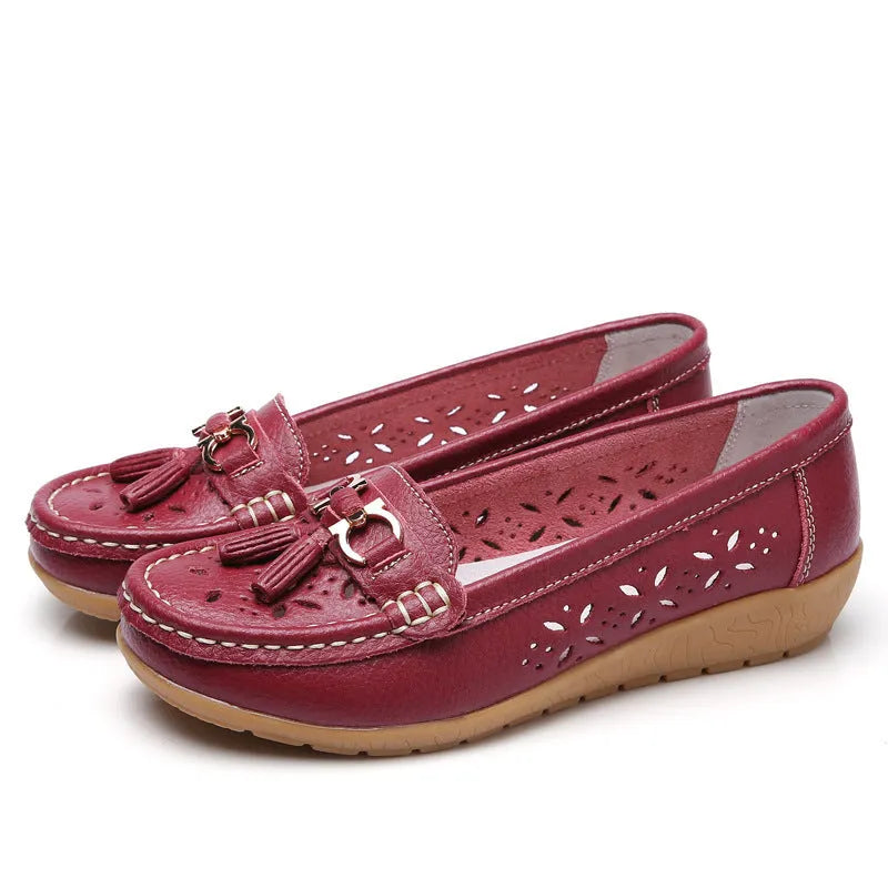 damesmocassin van heel soepel leer - Absoluut Comfort & Gegarandeerde Elegantie