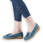 damesmocassin van heel soepel leer - Absoluut Comfort & Gegarandeerde Elegantie