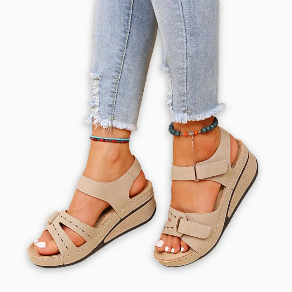 Orthopedische sandaal met sleehak – Ultiem comfort & onweerstaanbare stijl