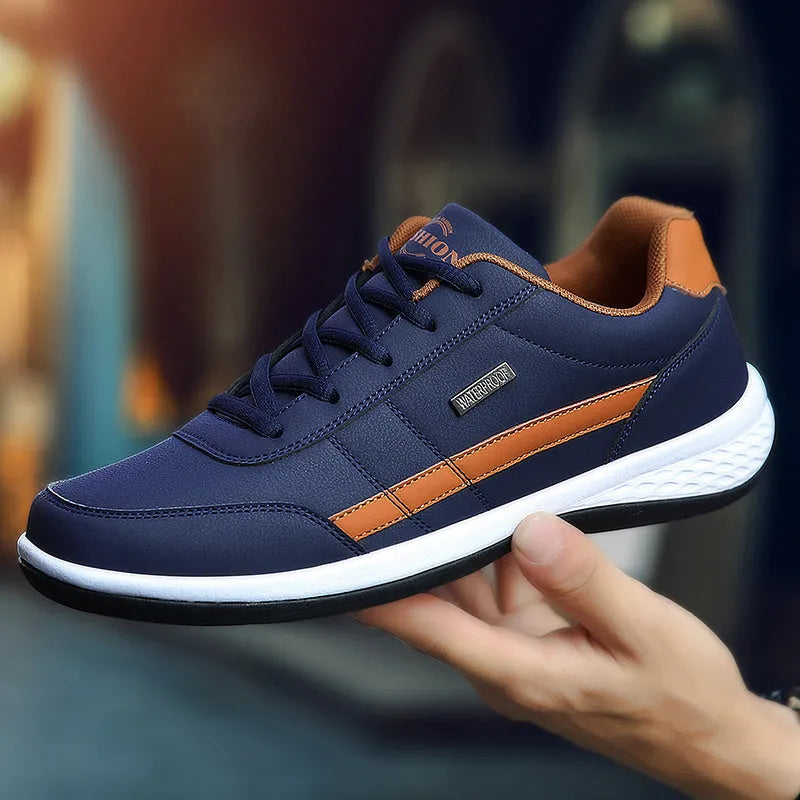 Orthopedische Herensneakers Blauw – Comfortzool