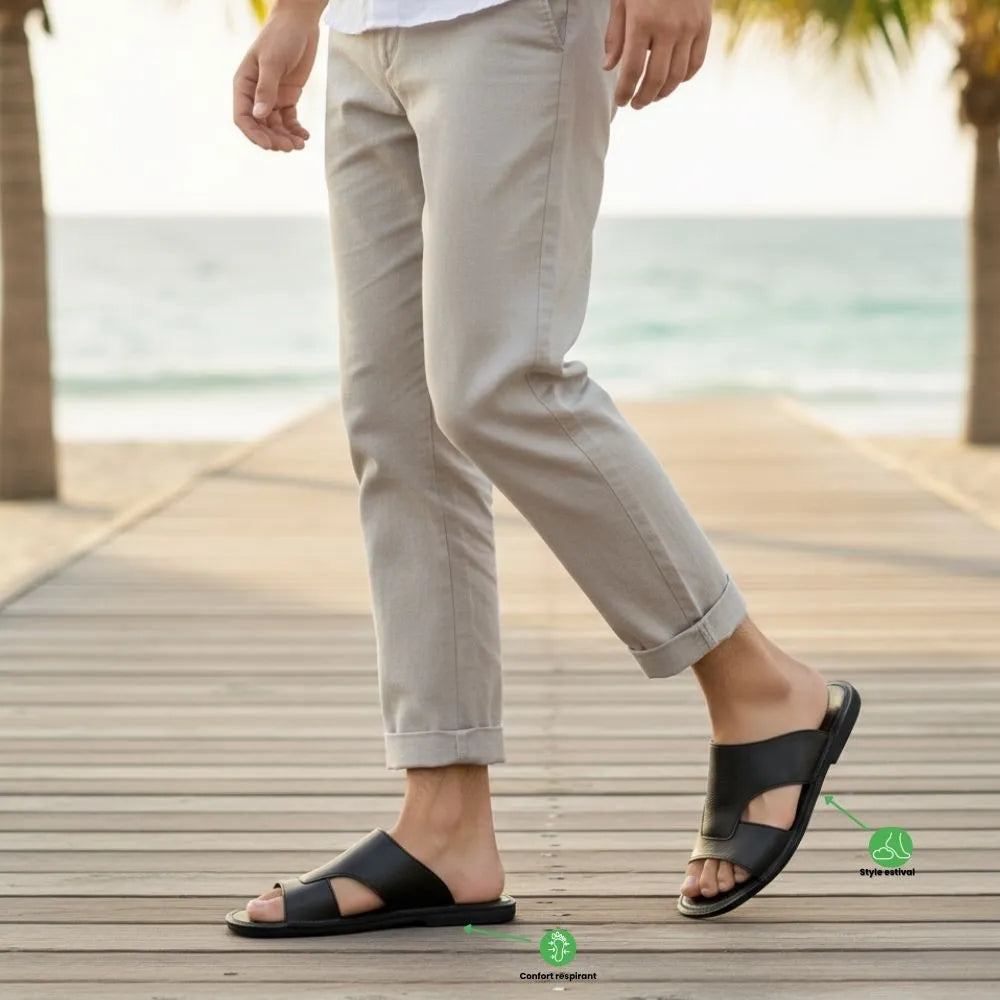Leren Comfortabele Herenslippers – Ervaar Luxe en Welzijn